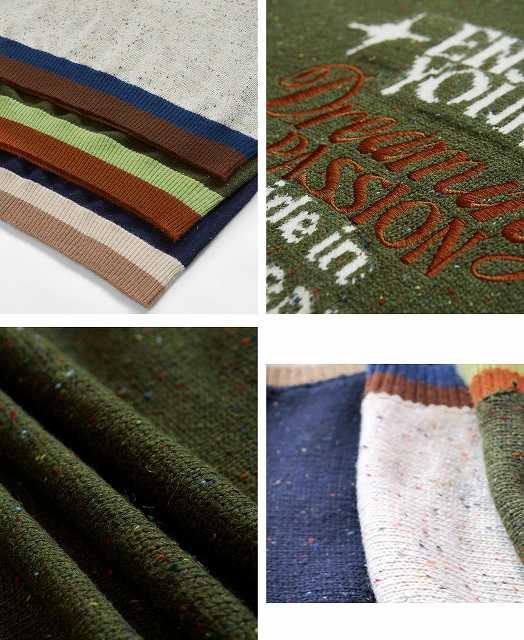 メンズ ベスト 刺繍入りニットベスト メンズ ヴィンテージ風 全3色