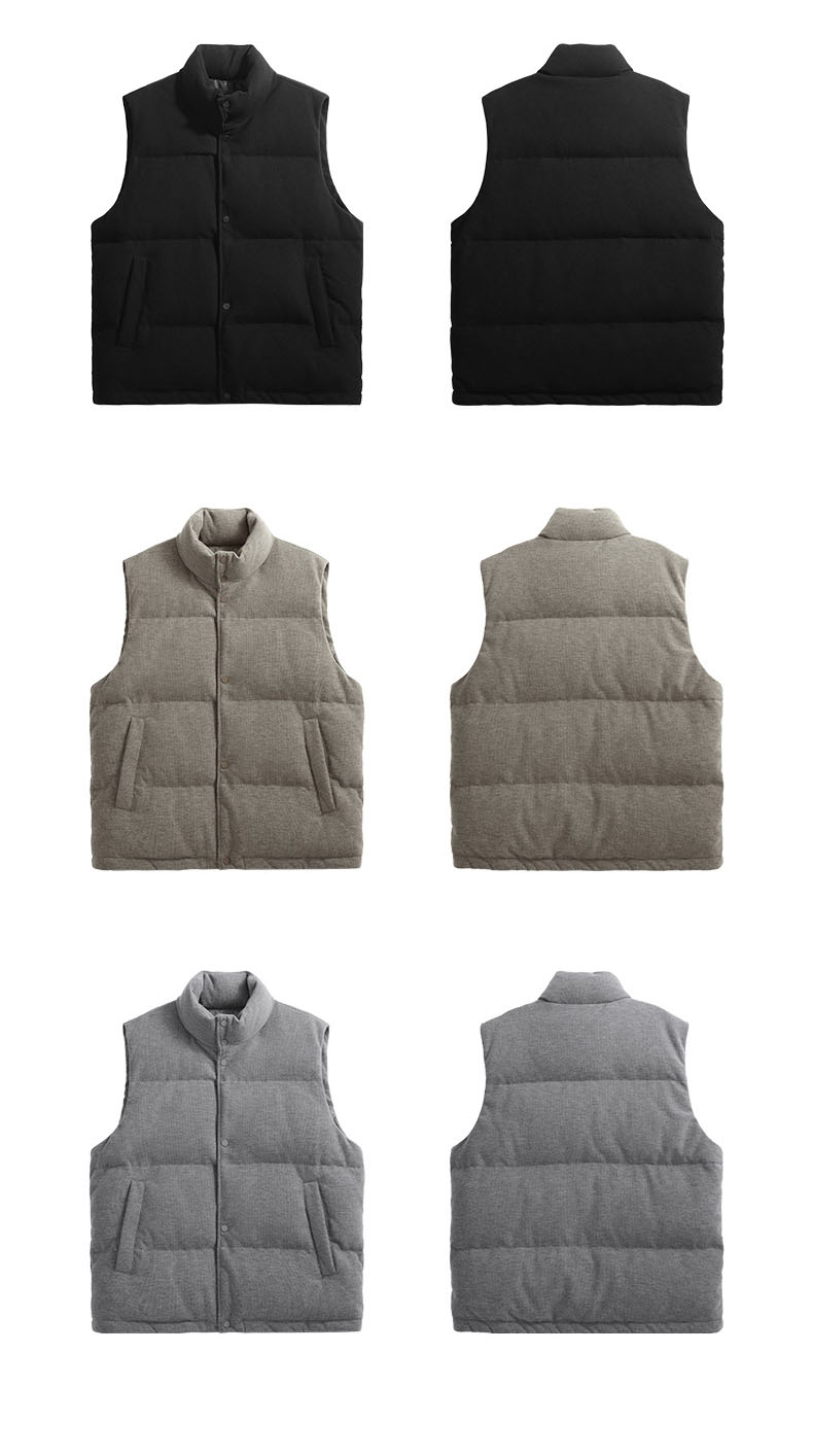メンズ ベスト メンズ ダウンベスト 防寒 袖なし アウター 全2色