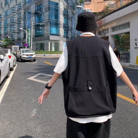 メンズ ベスト メンズ 多機能ポケット ベスト ノースリーブ 夏物