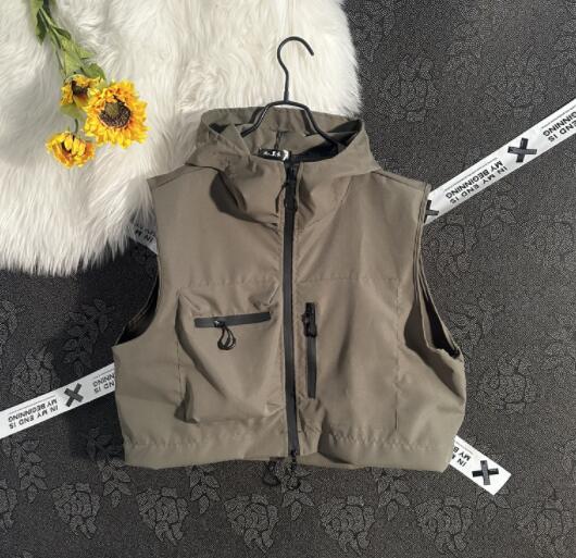 メンズ ベスト メンズ フード付きベスト ノースリーブ アウター