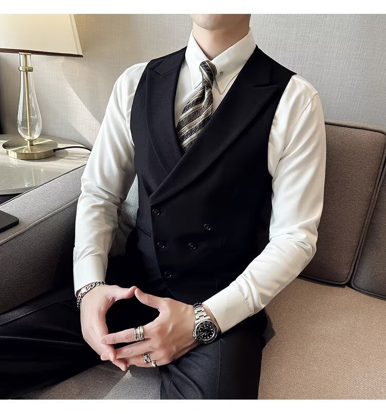 ベスト メンズ スーツ 紳士の風格 ダブルベスト