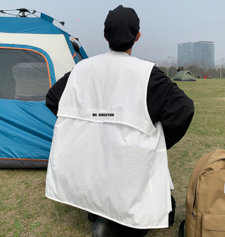 メンズ ベスト メンズ多機能メッシュベスト夏用軽量アウター