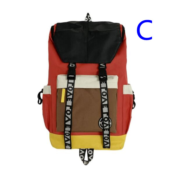 大容量リュック 大容量多色切替リュック男女兼用通学旅行