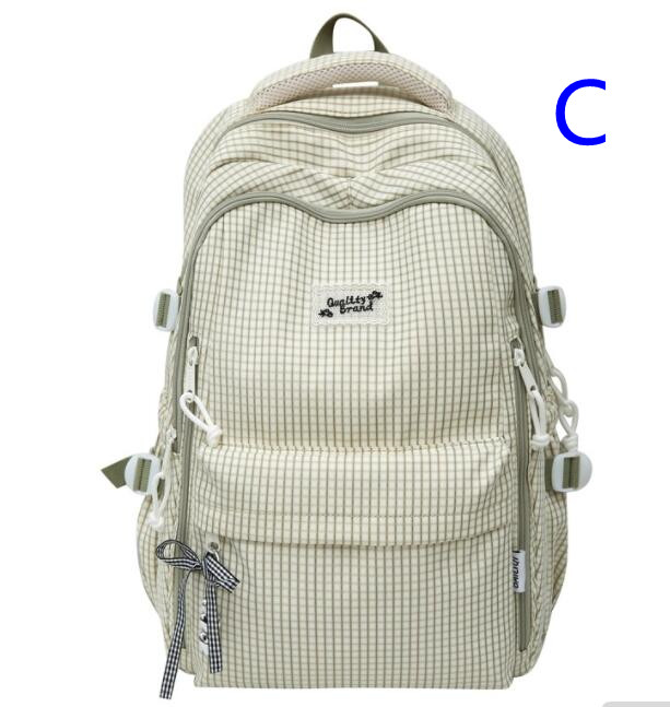 大容量リュック 大容量チェック柄リュック多機能背負い鞄