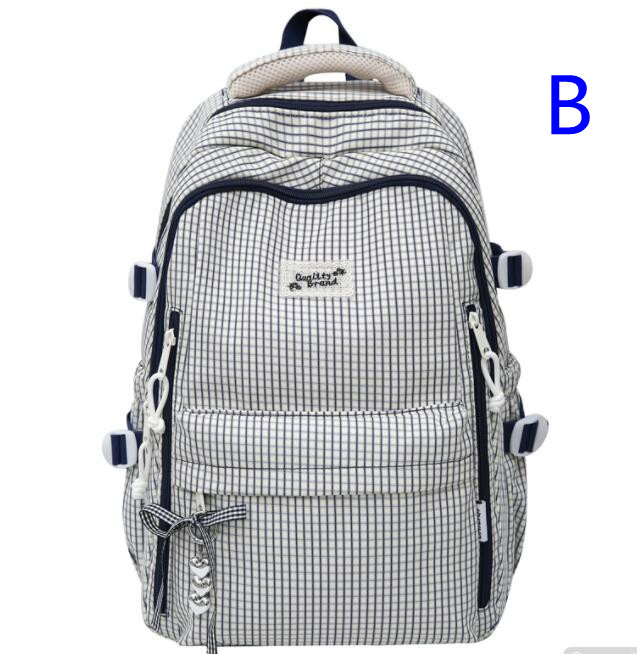 大容量リュック 大容量チェック柄リュック多機能背負い鞄