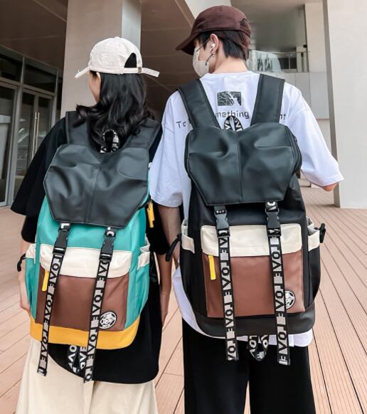 大容量リュック 大容量多色切替リュック男女兼用通学旅行