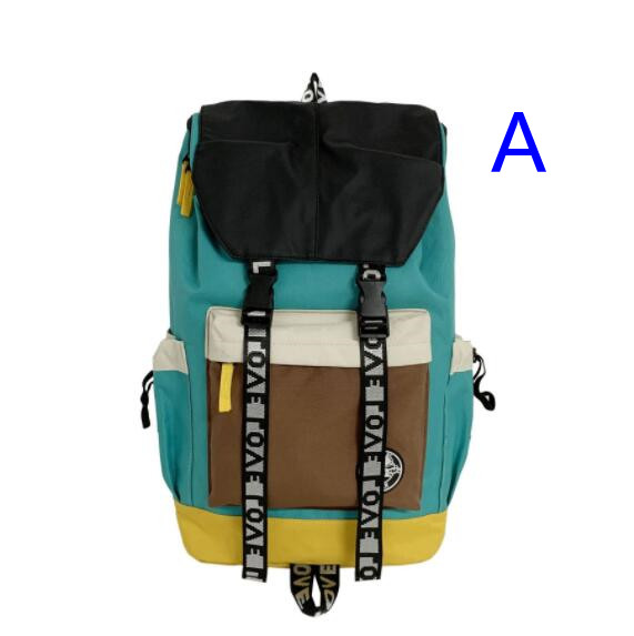 大容量リュック 大容量多色切替リュック男女兼用通学旅行