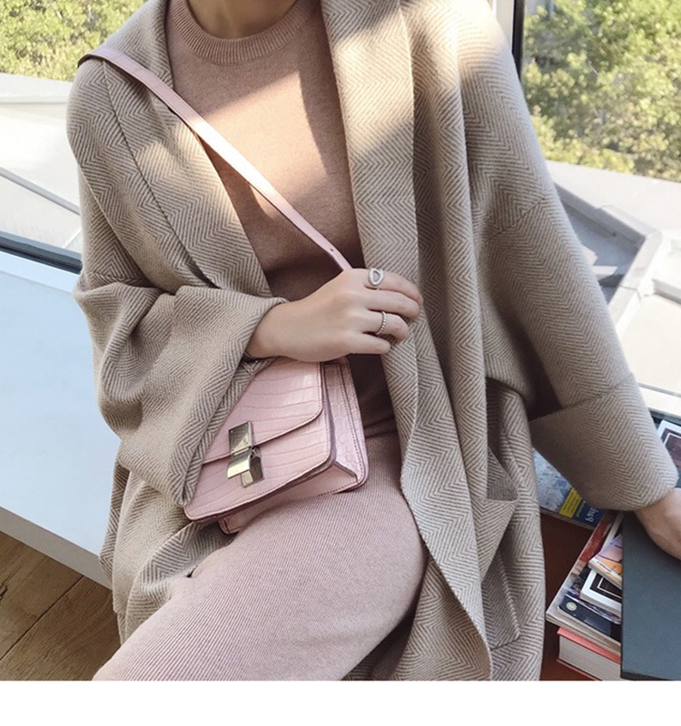 秋冬新作 ゆったりニットカーディガン ロング丈 大きめサイズ レディース