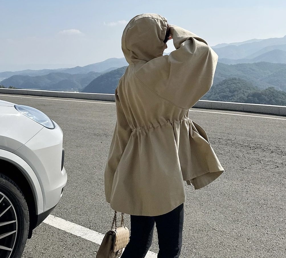 大きめサイズ 秋新作 大きめ フード付きジップアップジャケット レディース