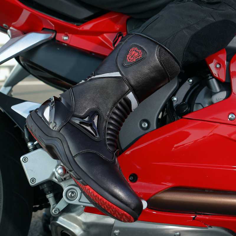 バイクブーツ プロテクター装備バイク用ライディングブーツ