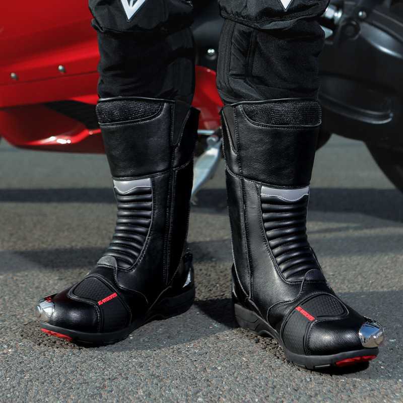 バイクブーツ プロテクター付きレーシングブーツ