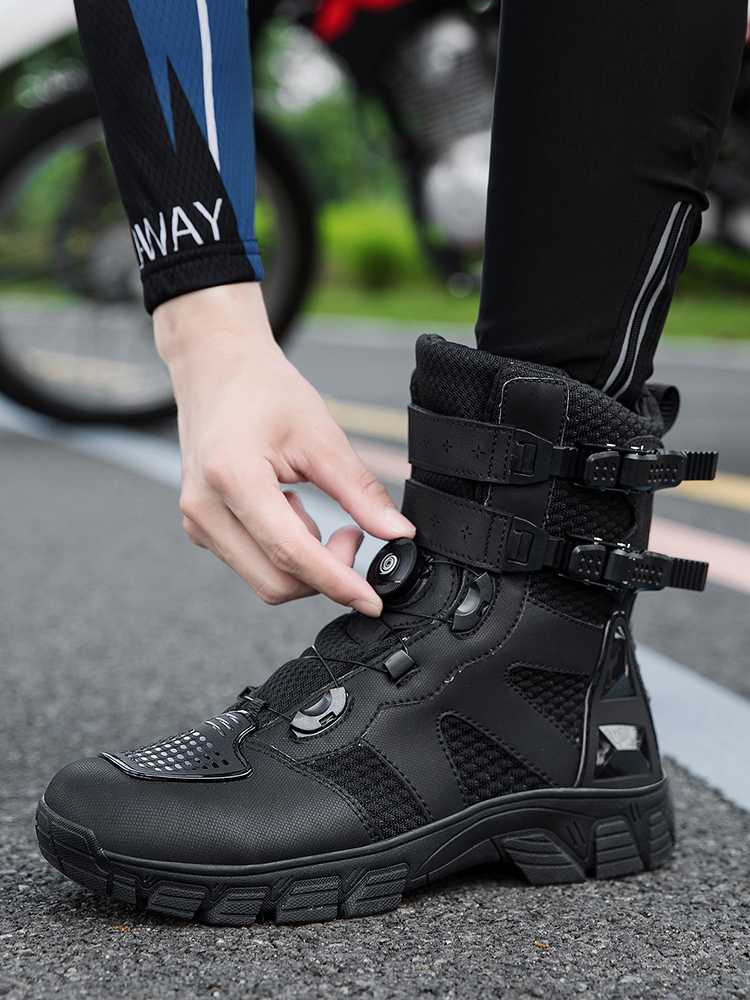 バイクブーツ ラチェット式 ダイヤルブーツ アグレッシブ