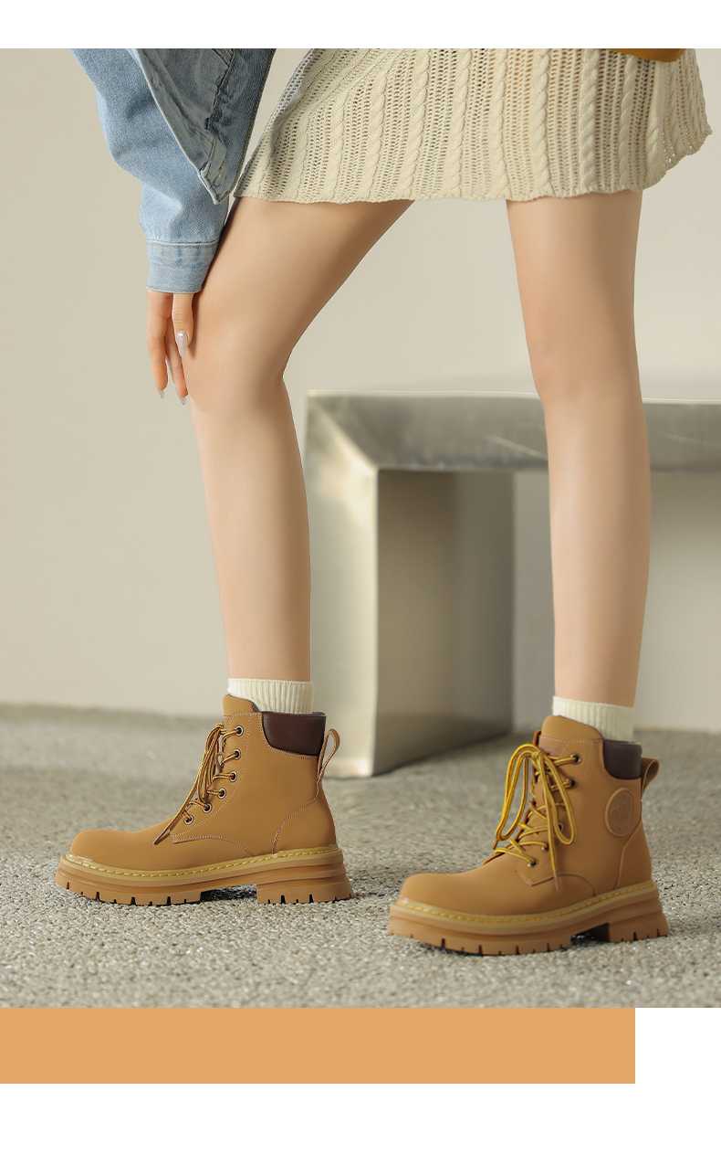 バイクブーツ タフソール編み上げショートブーツ