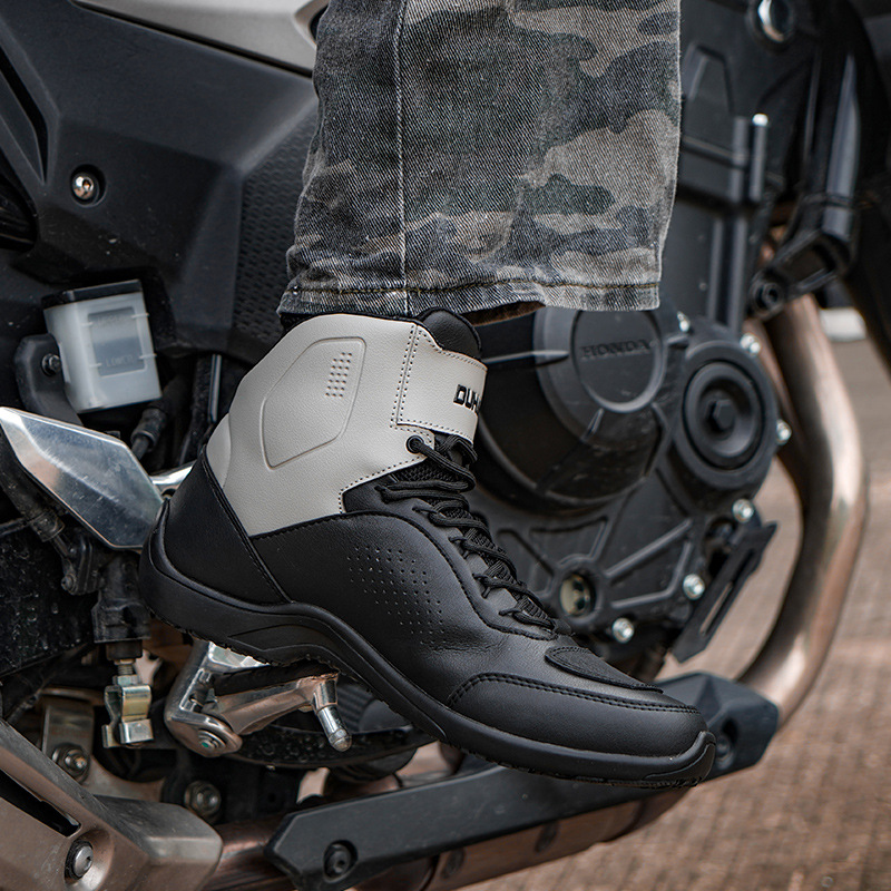 バイクブーツ 四季対応防護ライディング　ショートブーツ