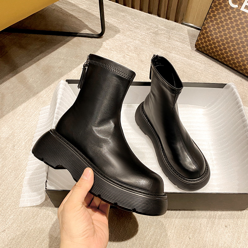 バイクブーツ ライダーズ ショートブーツ 厚底タイプ