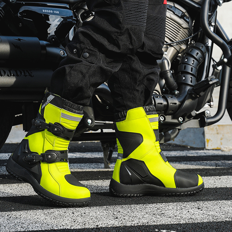 バイクブーツ プロテクター付き本格派ライディングブーツ ライダー