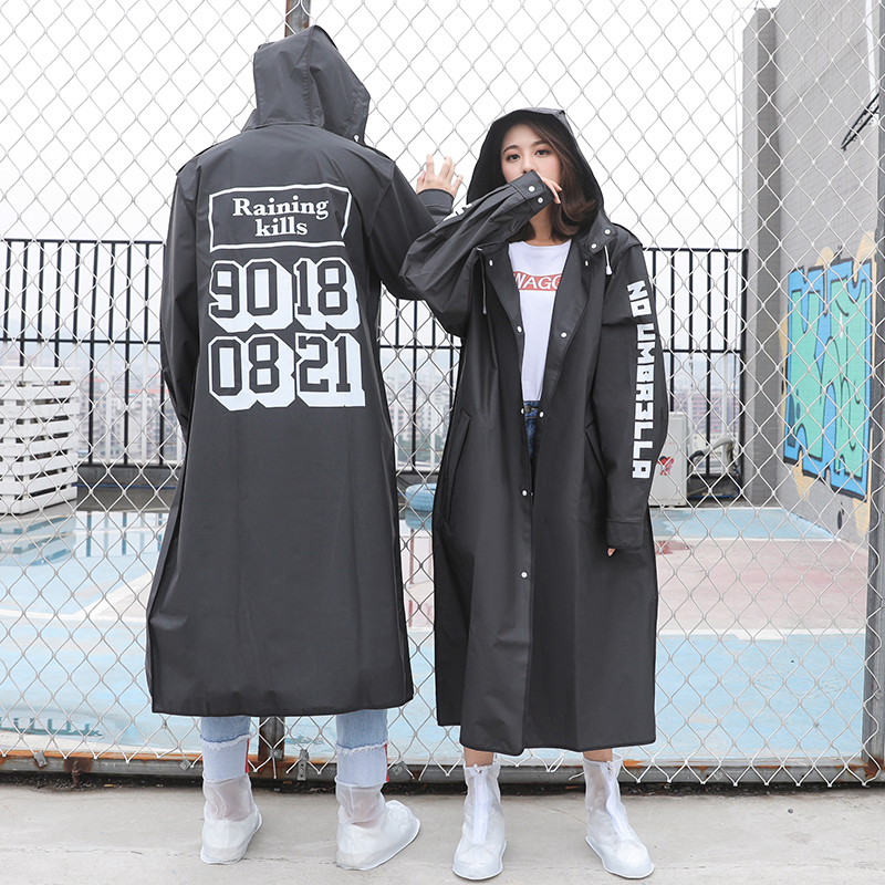 バイク ウェア 全身すっぽり防水ロングコート型レインポンチョ