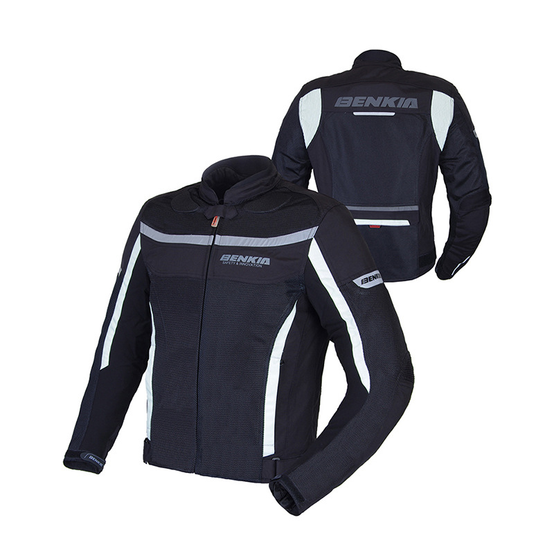 バイク ウェア 通気性抜群メッシュパネル搭載ライディングジャケット