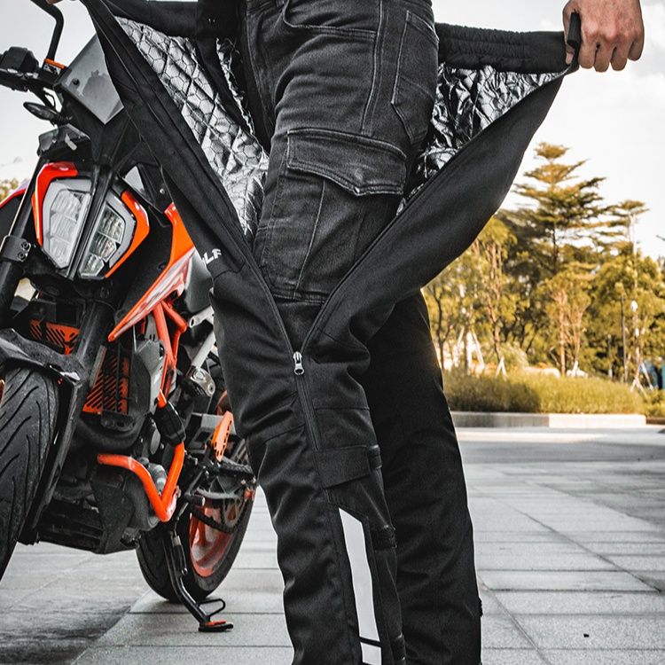 バイク ウェア 冬季簡単着脱バイクパンツ