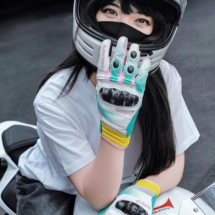 バイク ウェア ポップデザイン プロテクトグローブ