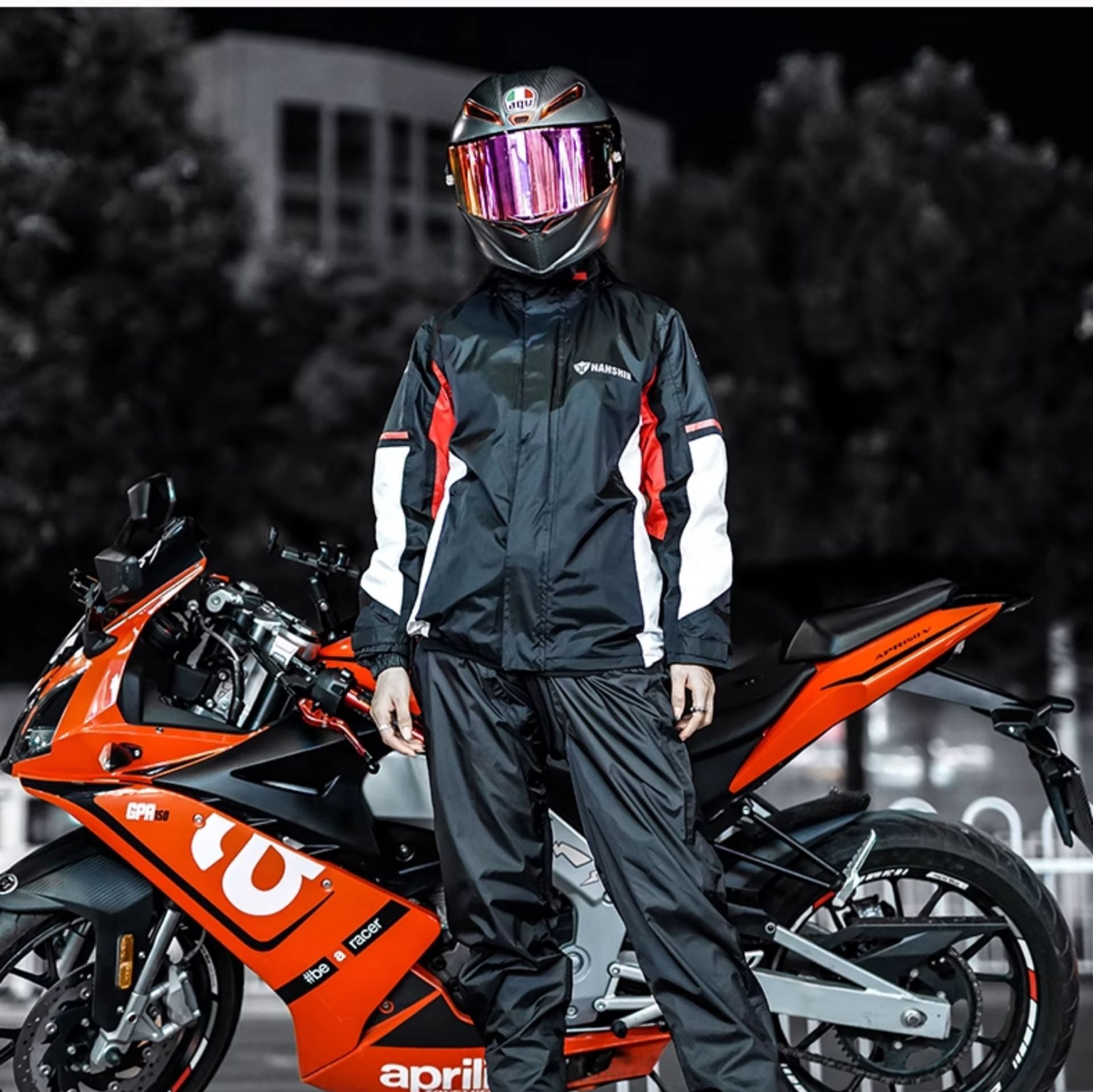 バイク ウェア オールシーズン完全防水ライダースーツ