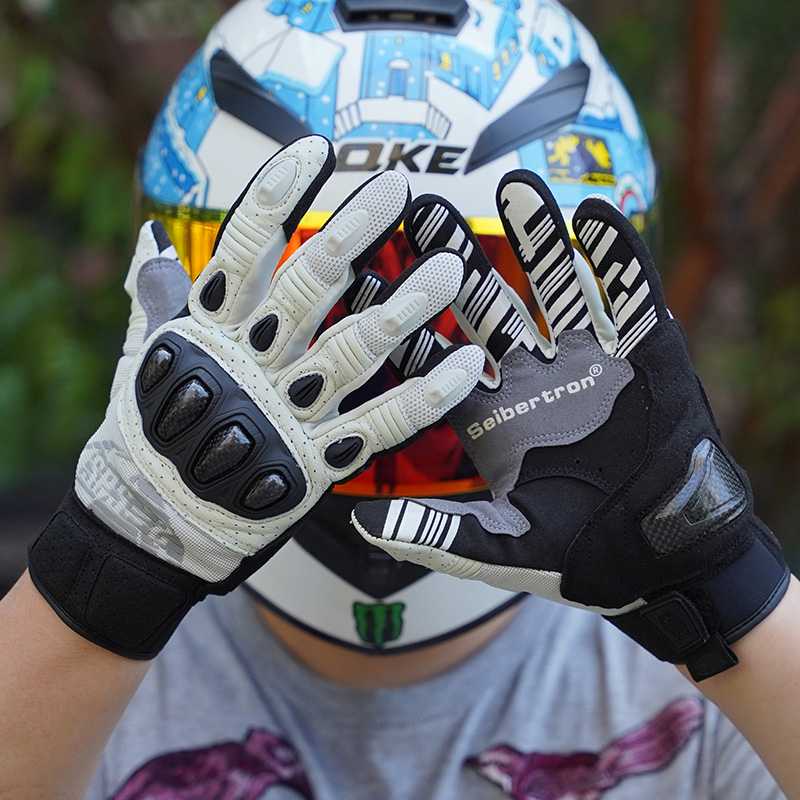 バイク ウェア プロテクト機能搭載 通気性バイクグローブ