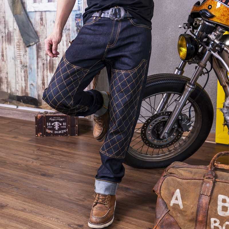 バイク ウェア キルティングステッチ バイカーパンツ
