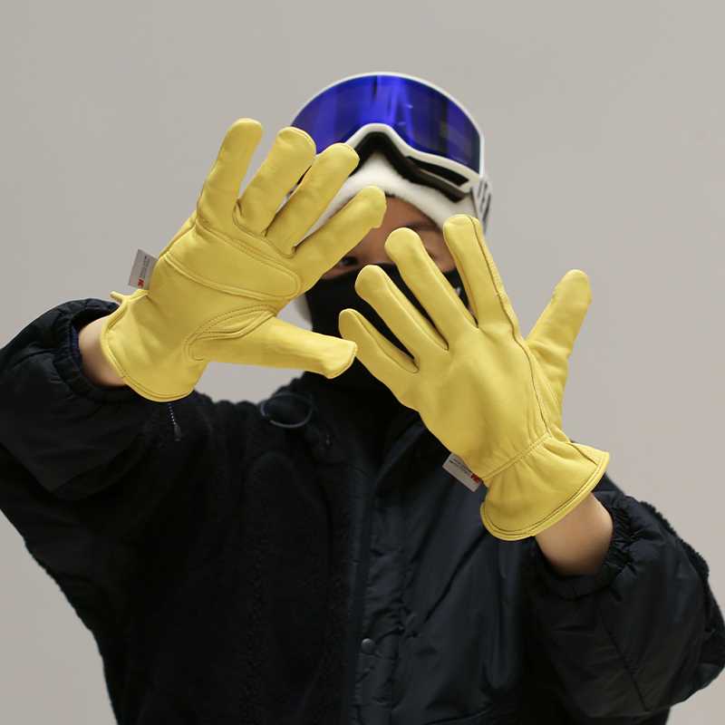 バイク ウェア 上質柔軟皮革バイク手袋