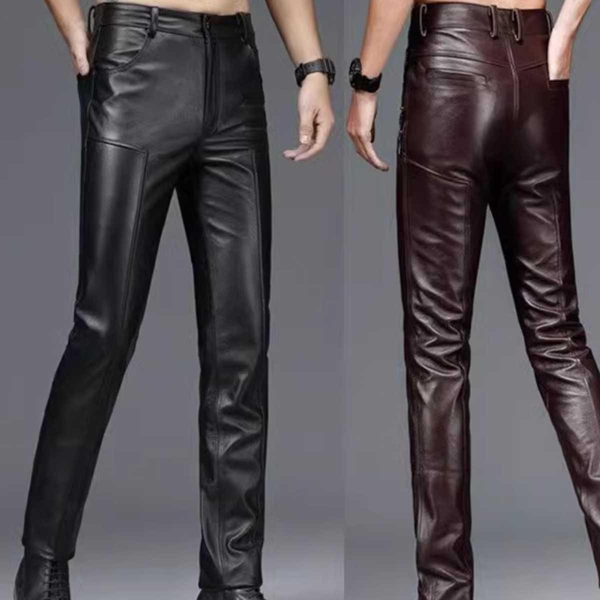 バイク ウェア 本革フィット ライダーパンツ