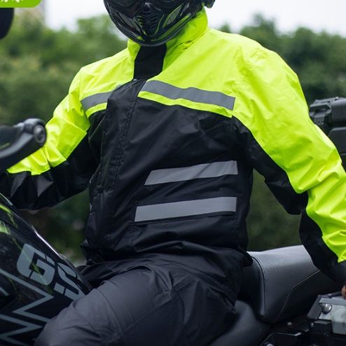 バイク ウェア 防暴雨級二輪車専用高機能雨合羽上下セット