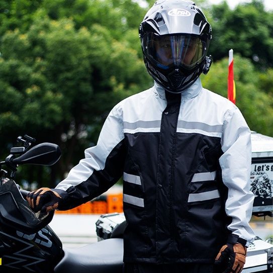 バイク ウェア 防暴雨級二輪車専用高機能雨合羽上下セット