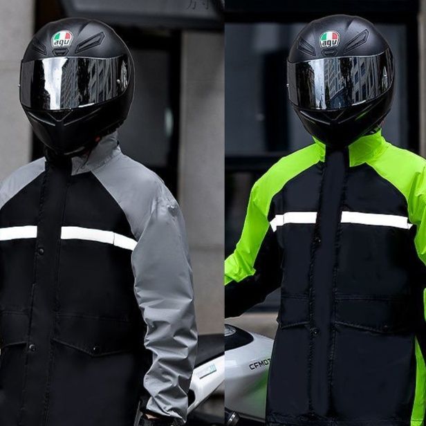 バイク ウェア プロ仕様分離式全天候対応防水雨具上下組