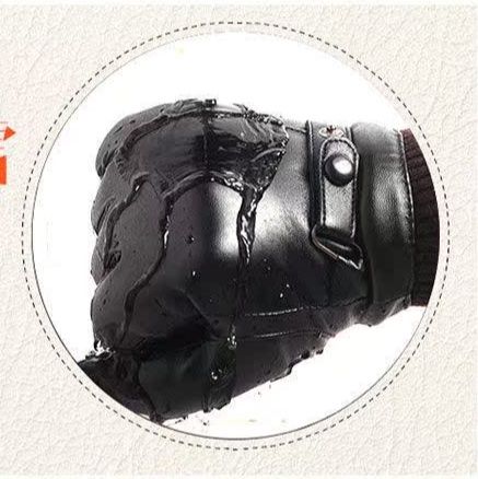 バイク ウェア 高級本革タッチパネル対応防寒グローブ