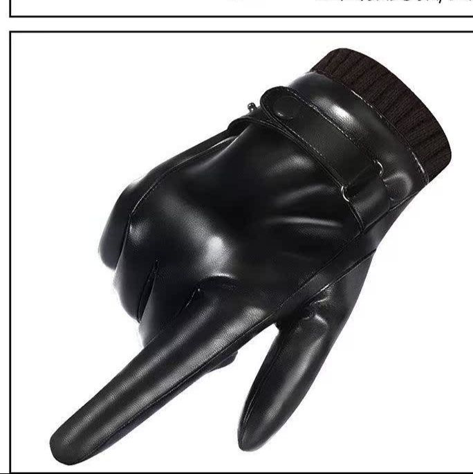 バイク ウェア 高級本革タッチパネル対応防寒グローブ