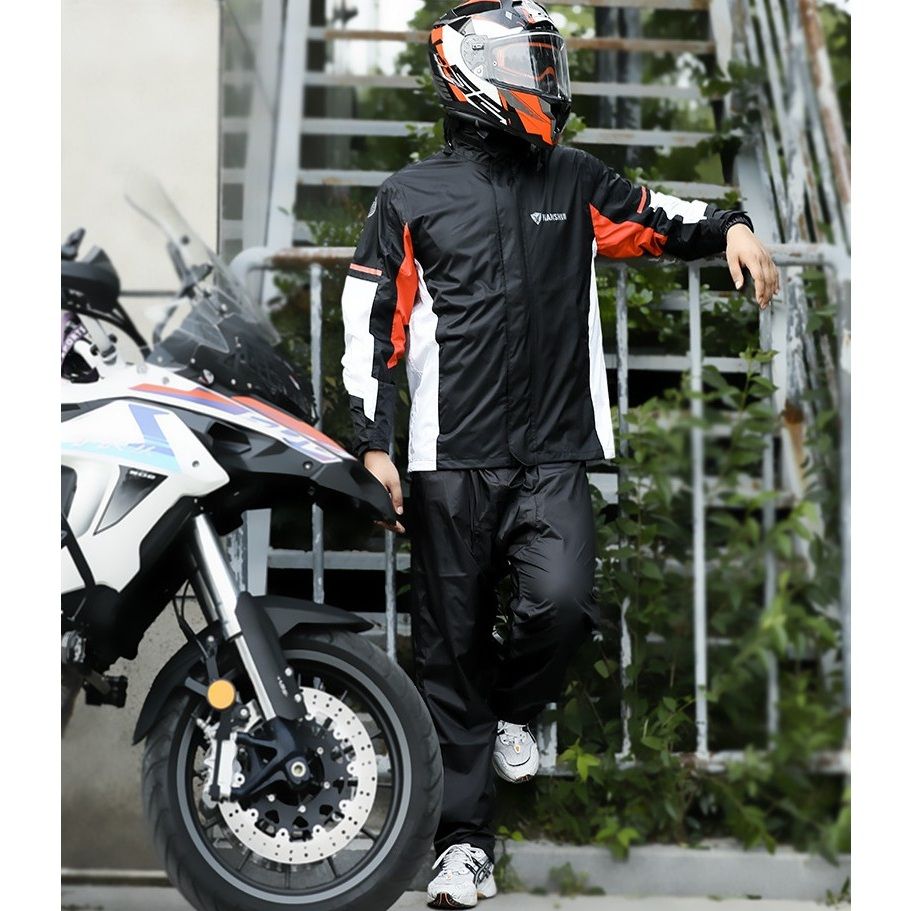 バイク ウェア 全天候対応防水透湿レインウェアライディングジャケット