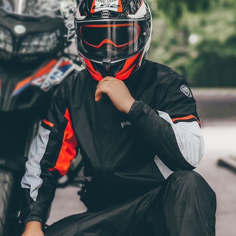 バイク ウェア 全天候対応防水透湿レインウェアライディングジャケット