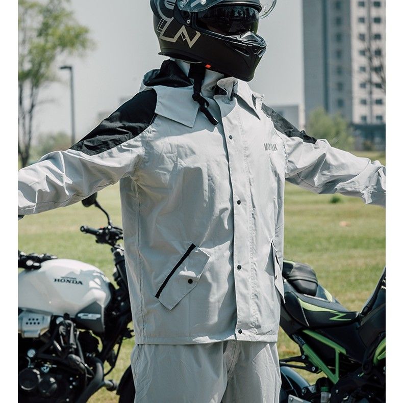 バイク ウェア レインウェア 二輪専用高機能防水上下セット