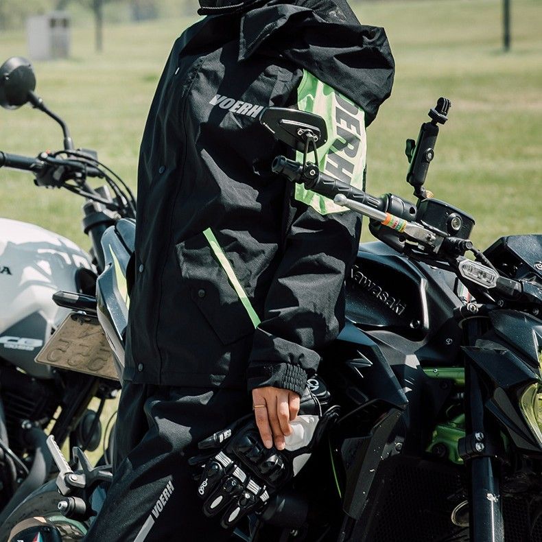 バイク ウェア レインウェア 二輪専用高機能防水上下セット