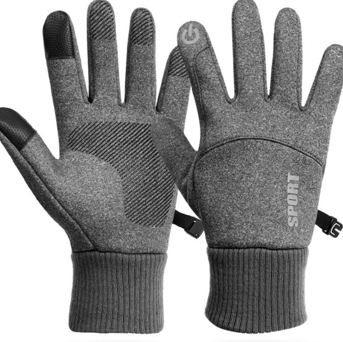 バイク ウェア 防風防寒滑り止め付きタッチパネル対応グローブ