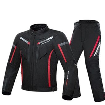 バイク ウェア 防風防寒プロテクター付き上下セット