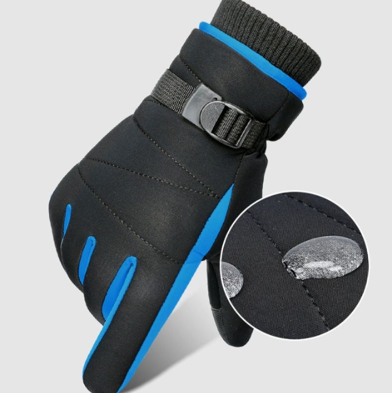 バイク ウェア 防風保温機能付き袖口調整可能バイク用グローブ