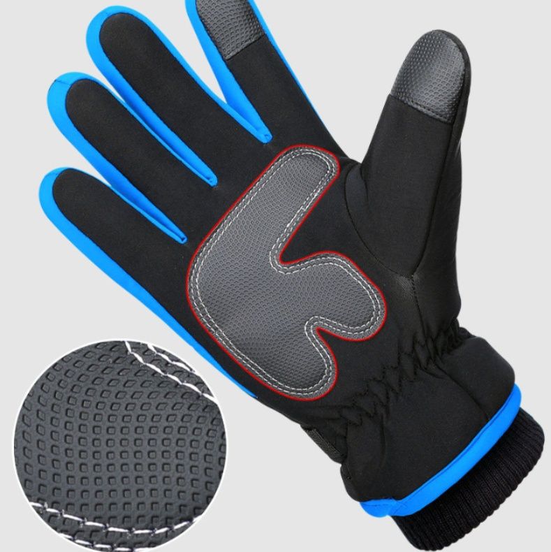 バイク ウェア 防風保温機能付き袖口調整可能バイク用グローブ