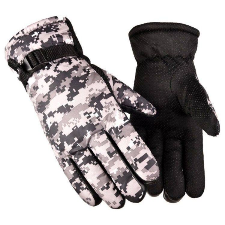 バイク ウェア 迷彩柄防水防寒多機能バイクグローブ