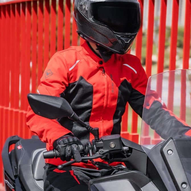 バイク ウェア 多重防護パッド内蔵ライディングジャケット