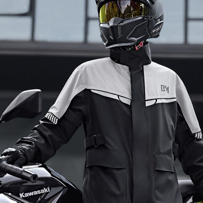 バイク ウェア 全天候対応防水バイクジャケット上下セット