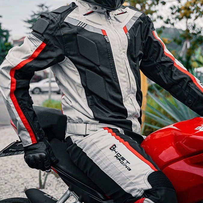 バイク ウェア 春風快走レーシングライダースーツ上下セット