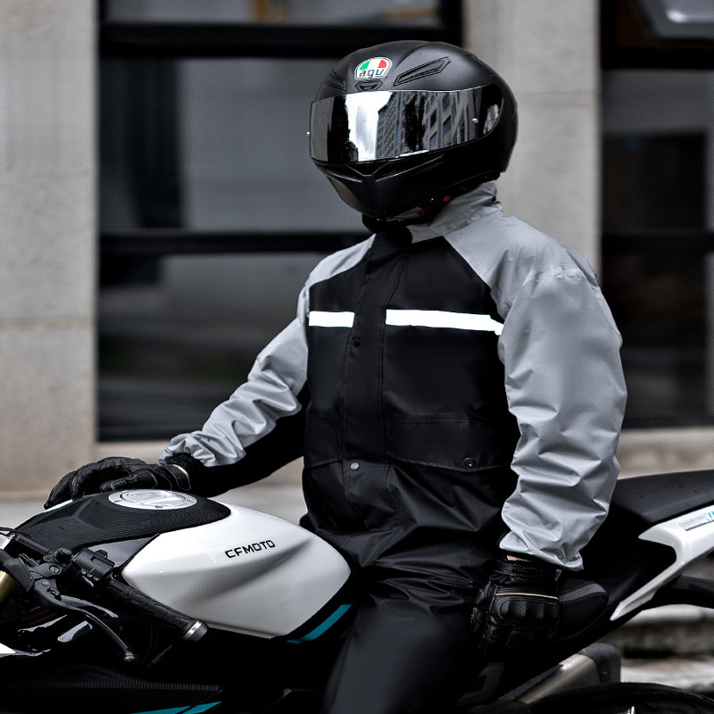バイク ウェア プロフェッショナル防水透湿二輪車用雨具上下組