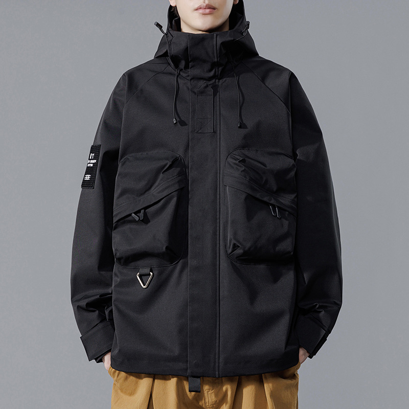 バイク ウェア 多機能防風撥水秋用バイク用フード付きライディングジャケット