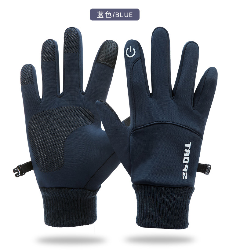 バイク ウェア 防風防寒滑り止め付きタッチパネル対応グローブ