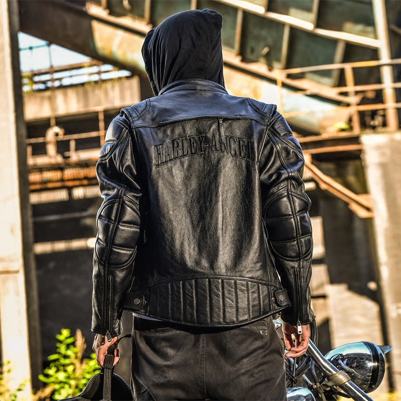 バイク ウェア プロテクター内蔵 本革 ライダースジャケット